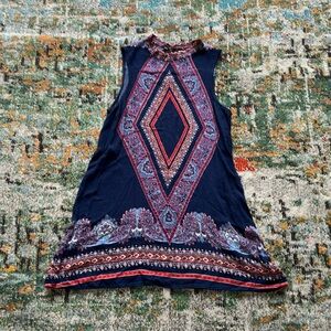 XHILARATION High Neck A-Line Dress, Size Medium